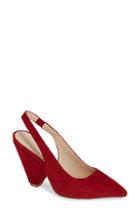 Women's Pelle Moda Opal Slingback Pump .5 M - Red