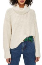 Women's Topshop Chunky Roll Sweater Us (fits Like 2-4) - Ivory