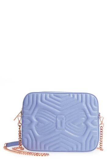 Ted Baker London Quilted Leather Camera Bag - Blue