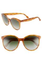 Women's Diff Cosmo 56mm Polarized Round Sunglasses - Honey Tortoise/ Grey