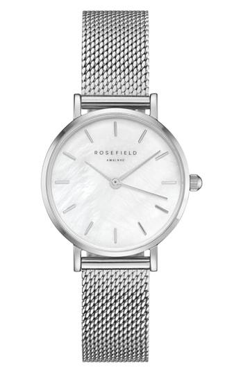 Women's Rosefield Small Edit Stainless Steel Strap Watch, 26mm
