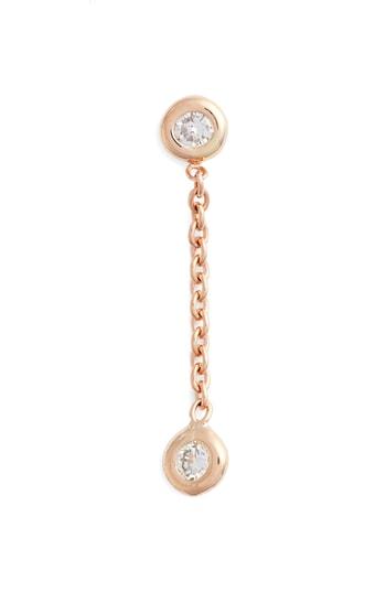 Women's Kismet By Milka Double Diamond Solitaire Chain Earring