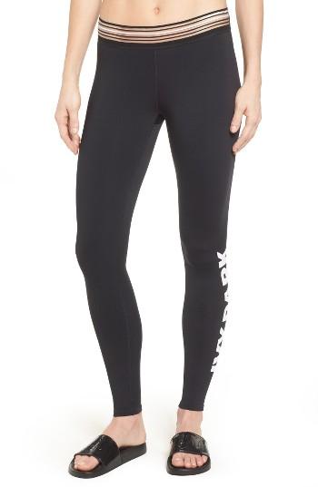 Women's Ivy Park Stripe Elastic Logo Leggings