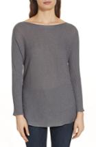 Women's Eileen Fisher Bateau Neck Top, Size - Grey