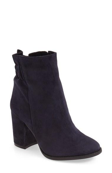 Women's Arturo Chiang 'rakel' Gathered Heel Zip Bootie M - Blue