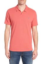 Men's Vineyard Vines Solid Linen & Cotton Polo - Red