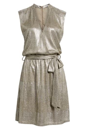 Women's Bishop + Young Olivia Metallic Minidress - Grey