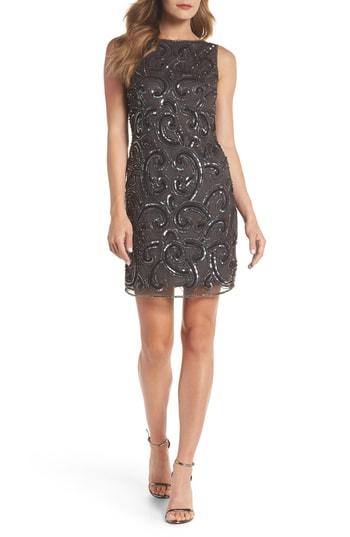 Women's Pisarro Nights Embellished Sheath Dress - Grey