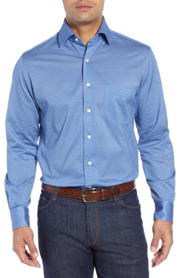 Men's Peter Millar Schwinn Sport Shirt - Blue