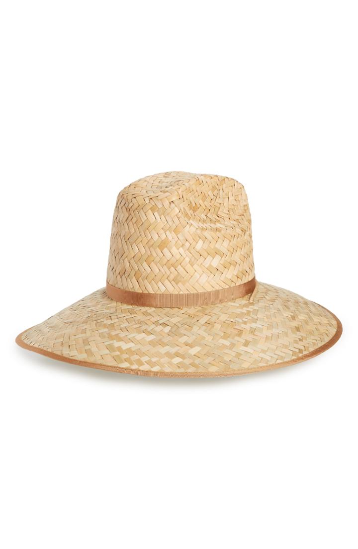Women's Gucci Michele Woven Straw Hat - Beige