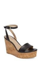 Women's Charles By Charles David Lilla Platform Wedge Sandal .5 M - Black