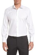 Men's David Donahue Regular Fit Solid Dress Shirt - 34/35 - White