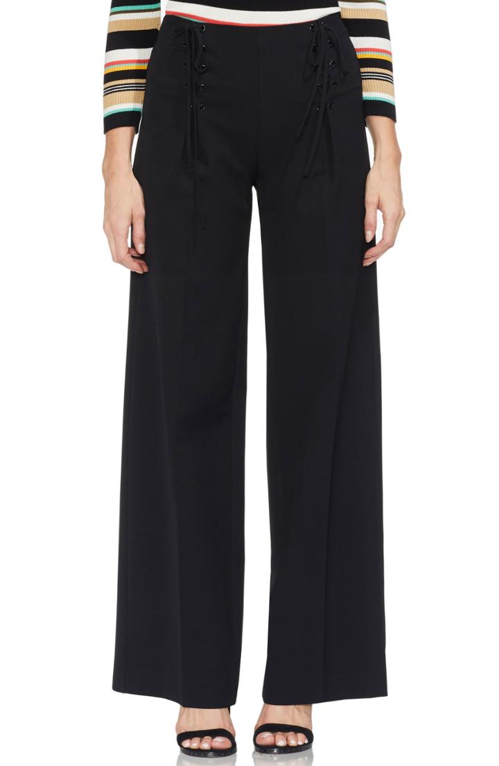 Women's Vince Camuto Lace-up Sailor Pants - Black