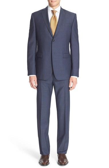 Men's Z Zegna Trim Fit Check Wool Suit