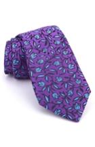 Men's Ted Baker London Floral Silk Tie, Size - Purple