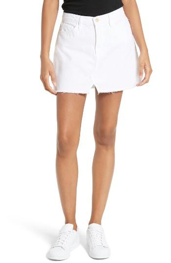 Women's Frame Le Mini Split Front Denim Skirt