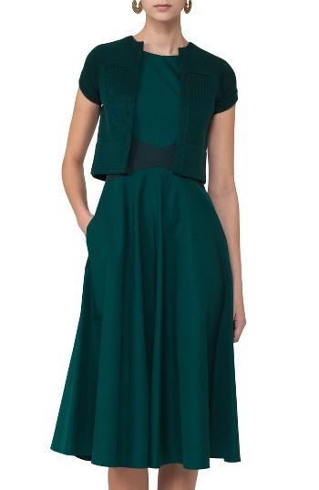 Women's Akris Punto Wool & Cotton Bolero