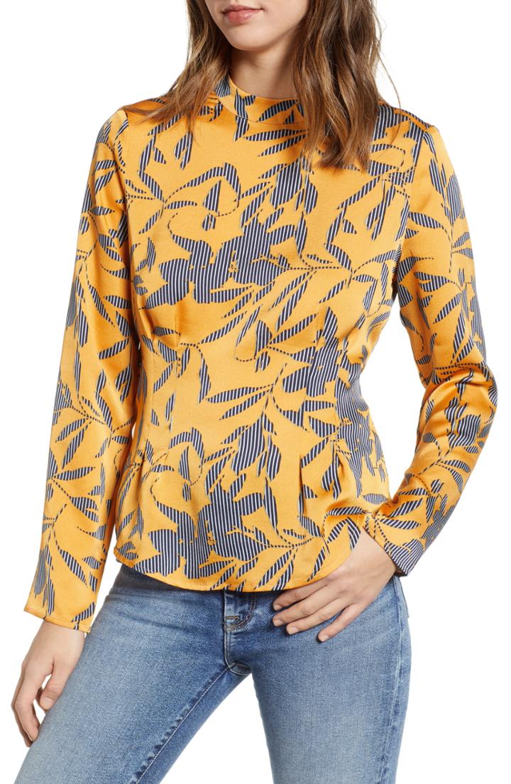 Women's Vero Moda Olivia Floral Print Top - Yellow