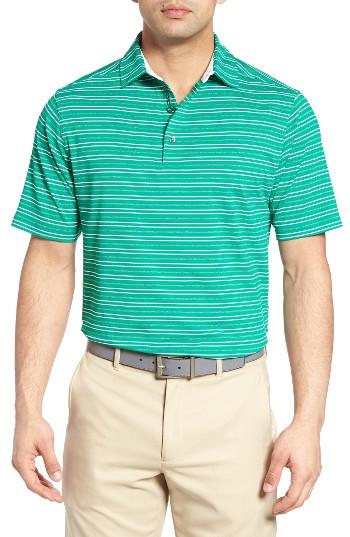 Men's Bobby Jones Xh20 Barley Stripe Stretch Golf Polo - Green