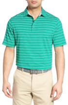 Men's Bobby Jones Xh20 Barley Stripe Stretch Golf Polo - Green