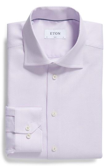 Men's Eton Slim Fit Geometric Print Dress Shirt