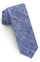 Men's Ted Baker London Solid Silk Skinny Tie, Size - Blue