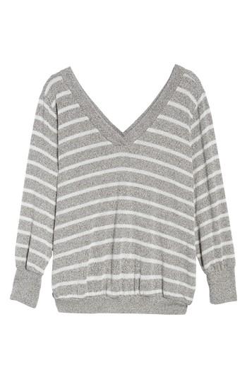 Women's Caslon Double V-neck Relaxed Pullover