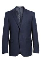 Men's Jb Britches Classic Fit Solid Wool Sport Coat S - Blue