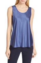 Women's Boss Inolea Stretch Silk Tank - Blue