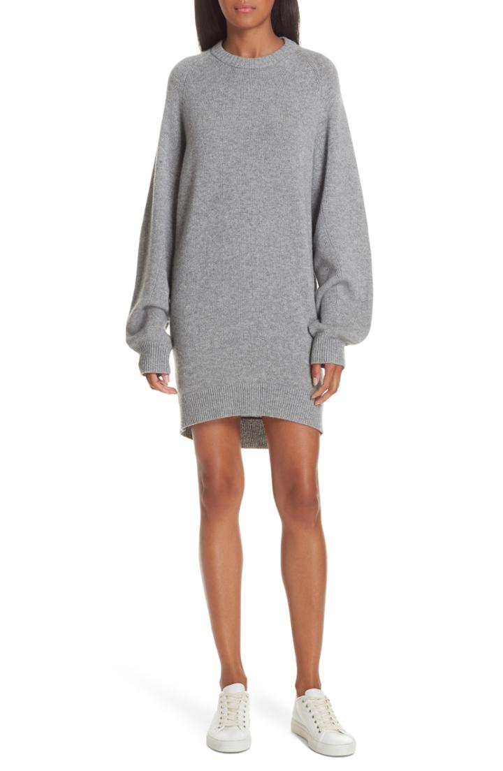 Women's Theory Cashmere Sweater Dress - Grey