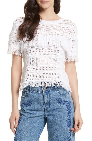 Women's Rebecca Minkoff Miwok Crochet Top, Size - White
