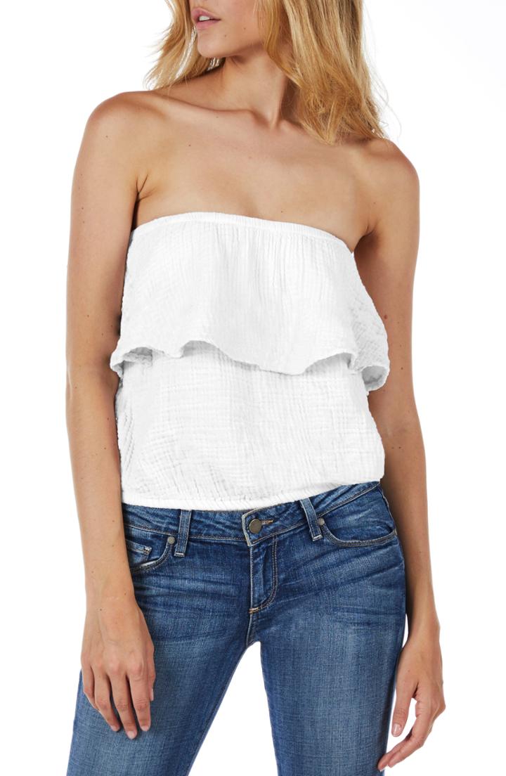 Women's Michael Stars Ruffle Tube Top