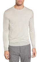 Men's Eleventy Merino Wool & Silk Tipped Sweater X-large - Beige
