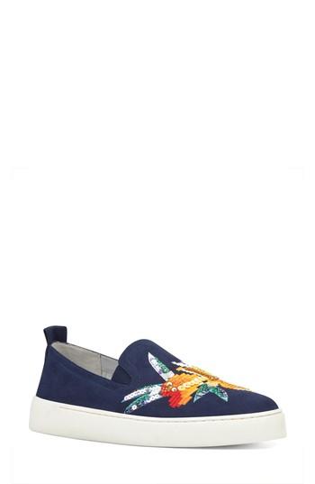 Women's Nine West Playavista Slip-on Sneaker M - Blue