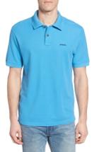 Men's Patagonia Belwe Relaxed Fit Pique Polo, Size - Blue
