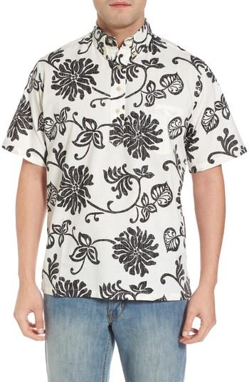 Men's Reyn Spooner Nanea Button Down Polo - White