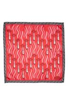 Women's Valentino Garavani Plisse Cashmere & Wool Wrap, Size - Red