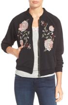 Women's Wit & Wisdom Floral Embroidered Bomber Jacket