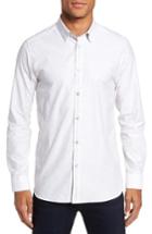 Men's Ted Baker London Annisley Modern Slim Fit Sport Shirt (xl) - Grey