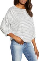 Women's Lucky Brand Stripe Top - Grey
