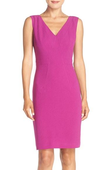 Women's Adrianna Papell Seamed Woven Sheath Dress