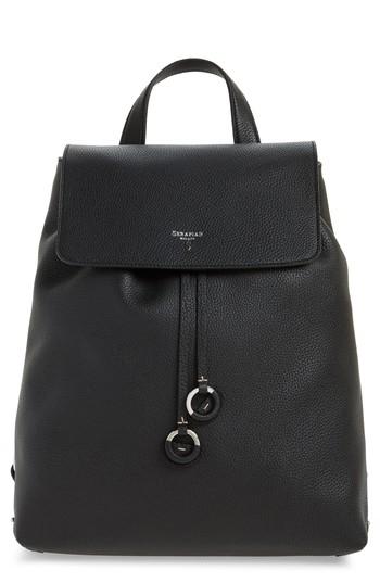 Serapian Milano Carmen Cachemire Leather Backpack - Black