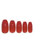 Static Nails Spiked Coral Pop-on Reusable Manicure Set -