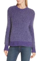 Women's Rag & Bone Jonie Rib Knit Sweater, Size - Purple