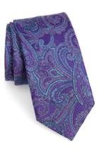 Men's Nordstrom Men's Shop Avalon Paisley Silk Tie, Size X-long - Purple