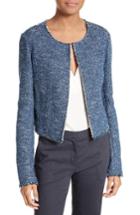 Women's Theory Ualana Indigo Tweed Jacket