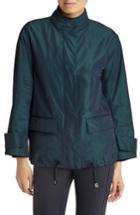 Women's Lafayette 148 New York Markus Empirical Tech Cloth Jacket, Size - Blue/green