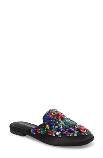Women's Jeffrey Campbell Meta Embellished Mule M - Black
