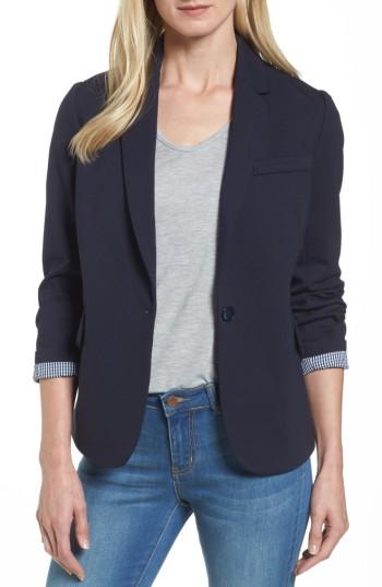 Women's Halogon Roll Sleeve Ponte Blazer - Blue