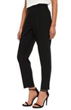 Women's Wallis Tapered Leg Pants Us / 16 Uk - Black